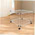 4pcs HANABASS Pet Cage Casters with Swivel Design Easy Mobility Wheels for Cat Crates Sturdy and Secure Rolling Cart