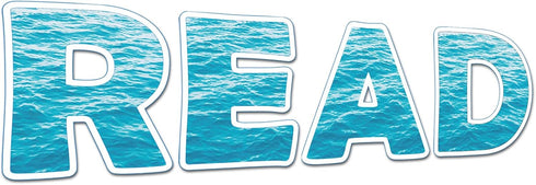 Classroom Reading Poster Decorations, Ocean Theme Bulletin Board Supplies for Pre-School Elementary
