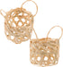 PRETYZOOM 2pcs Rustic Bamboo Lampshades Woven Pendant Light Covers Lightweight and Household