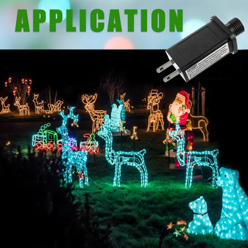 30V 9W LED Transformer Replacement Class 2 Power Supply for Christmas String Lights, IP44 Waterproof Low Voltage