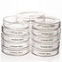 Glass Petri Dishes, Autoclavable Cell Culture Dishes with Clear Lid, 90x20 mm, Pack of 10