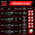 AFA Tooling Deburring Tool - 11 High Speed Steel Swivel Blades for Metal, Resin, PVC, Copper, Plastic Edges