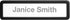Lorell Recycled Plastic Cubicle Nameplate