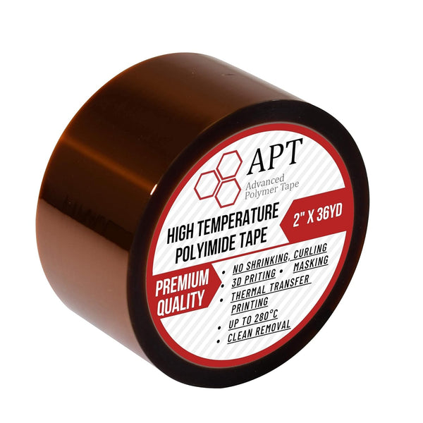 APT 1 mil Thick Polyimide Adhesive Tape - High Temperature and Heat Tape for Masking, Soldering, Electrical