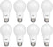 LUNO A19 Non-Dimmable LED Bulb, 9.0W (60W Equivalent), 800 Lumens, 4000K Neutral White, 8-Pack