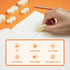 Yplus Eraser Line - Cute White Rubber Pencil Erasers for Kids, Artist No Residues, 6 Pcs for School Office
