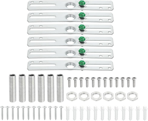 PATIKIL 4" Light Crossbar Kit, 6 Set Universal Light Fixture Mounting Bracket
