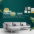 Seimneire 4pcs 4 Inch Furniture Legs, Straight Conical Metal Legs Chrome Mid-Century Style Furniture Feet for Sofa