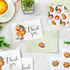 50 Pack JarThenaAMCS Little Cutie Thank You Cards Blank Note Card Watercolor Orange Flower Greeting Cards