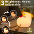 Duck Night Light for Kids, Cute Duck Touch Lamp for Bedrooms, Soft Silicone Rechargeable Nursery Nightlight