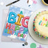 NobleWorks - 1 Jumbo Happy Birthday Greeting Card - 8.5 x 11 Inch - Group Celebration, Appreciation Stationery