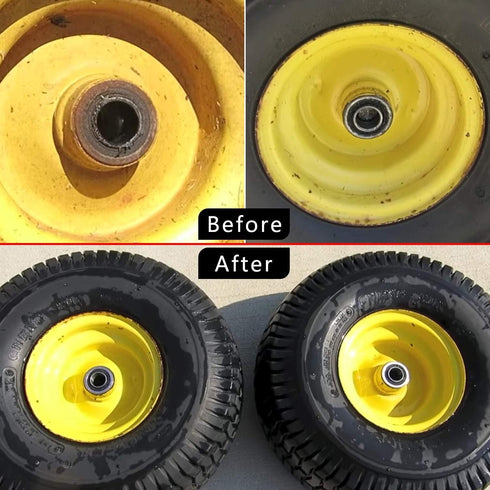 10PCs ID 1/2" x OD 1-1/8" Flanged Ball Bearings for Lawn Mower, Wheelbarrows, Carts & Hand Trucks
