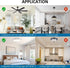 4 Inch 18W 2100LM 3CCT 3000K 4500K 6000K, 120V, CRI90, Dimmable Ceiling Fan LED Light Replacement, LED Ceiling Fan