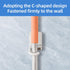 FLDAM 1 Pack 6 lb Broom and Mop Holder Wall Mount No DrillMop and Broom GripperBroom Handle HangerHousehold Cleaning