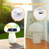 2000mAh IP65 Solar Table Lamp Outdoor Waterproof, Mushroom Solar Lamp with USB & Solar Charging, Rechargeable Patio