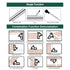 Nortools Combination Square Carpentry Tools, Metal-Body, Stainless Steel Blade Ruler for Accurate Woodworking Measure