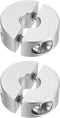 2pcs Double Split Shaft Collar Set, 6mm Shaft Clamp-On Collars, 20mm OD, 8mm Width