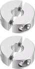 2pcs Double Split Shaft Collar Set, 6mm Shaft Clamp-On Collars, 20mm OD, 8mm Width