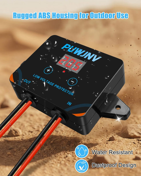 PUWJNV Power Wheel Battery Adapter Conversion Kit with Voltage Regulator Low Voltage Protector Fuse and Wire Terminals