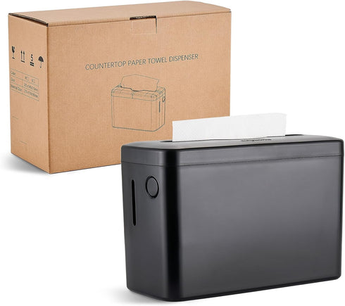 Countertop Paper Towel Dispenser - Large Capacity Dispenser & Single Sheet Design for Home, Office, or A Small Business