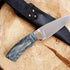 2pcs Black Marble Pattern Acrylic Knife Handle Scales, 6.3 2 0.27inch Knife Grips Sheets for DIY Crafts