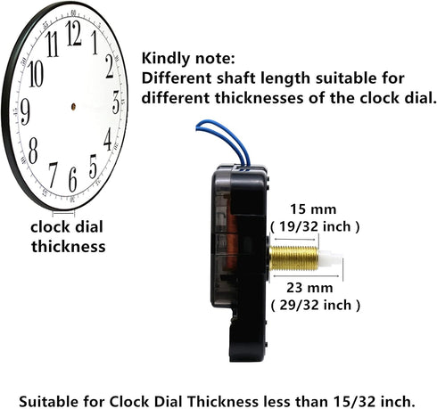 Youngtown 12888 Trigger Quartz Clock Movement with Music Chime Box, 1/2 Inch Maximum Dial Thickness