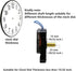 Youngtown 12888 Trigger Quartz Clock Movement with Music Chime Box, 1/2 Inch Maximum Dial Thickness