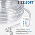 5/8"I.D 13/16"O.D, 50 x Feet Clear Vinyl Tubing PVC Tubing, Flexible Plastic Tube, High Temp Pure Silicone Hose