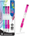 BAZIC Mechanical Pencil 0.5mm Crown, Smooth Writing Pencils Lead, Soft Grip Latex Free Eraser, 1-Pack (3/Pack)