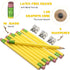Fainne 102 Pcs Jumbo Pencils and Sharpeners Set, Large Fat Pencils for Kids, School, Office