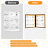 2PCS 8.5 11 Inch 2 4 A4 (2 x Menu Covers, Page View Transparent Restaurant Menu Covers, Fits Size Paper, Menu Holder