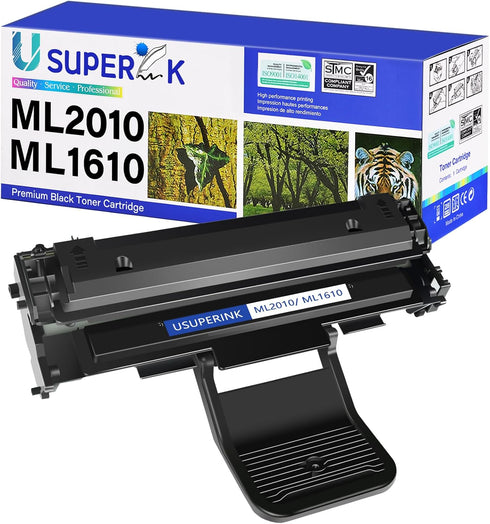 Toner Cartridge Replacement Compatible for Samsung ML2010 ML1610, Use with ML-2510 Series Printers (Black, 1-Pack)