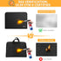JUNDUN 5200? Fireproof Document Organizer, Multi-Pockets Accordion File with Zipper & Labels, 13 Pockets for Letter A4