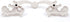 JETLAND 6-Pack, 3" PW1619W76 French Provincial Drawer Pulls - Ivory White, Hole Centers, Vintage Shabby Chic Pulls