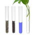 uxcell 10Pcs PS Plastic Test Tubes with Cork Stoppers, Round Base, 12x60mm for Scientific Experiments