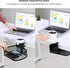 MASTLU Under Desk Organizer with Cup Holder, Swivel Pencil Drawer, Steel Organizers, 360 Spin Hidden Storage Box, Black