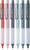 Mr. Pen Retractable Gel Pens, 6 Pack, Vintage Barrels, Black Gel, Fast Dry, Fine Point 0.5mm, Cute Aesthetic Pens