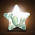 Burbuja 0.2W Watercolor Cactus LED Night Light Plug into Wall Star-Shaped Nightlight Dusk to Dawn Auto Sensor