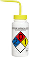 SP Bel-Art Right-to-Know Safety-Vented/Labeled 4-Color Sodium Hypochlorite (Bleach) Wide-Mouth Wash Bottles; 500ml
