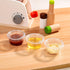 EDI Clear Disposable Plastic Portion Cups with Leakproof Lids, 2 Oz, 100 Sets, BPA Free, Recyclable Jello & Dipping