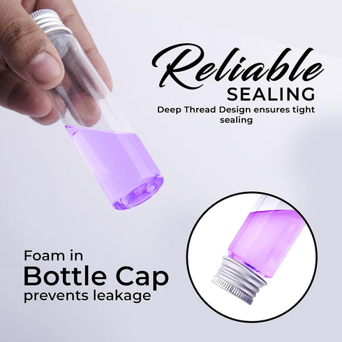 30 PCS Plastic Test Tubes with Caps (50 ml), Clear Storage Containers for Candy, Beads, and Party Decor