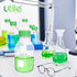 Media Bottle, 4 Pcs of 500ml Borosilicate Glass Bottles with GL45 Screw Caps for Lab Storage