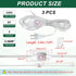 PATIKIL 12 3 Set Feet Lamp Cord with Plug, UL List Lamp Power Cord with Full Range Rotary Lamp Switch Stripped Ends
