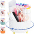 Desk Pen Holder with 5 Compartments - 360° Rotating Organizer for Women and Men, Tidy Desk Caddy