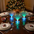 Decorations(6 Inch,Blue) Amylove Mini Fiber Optic Lamp Bulk LED Light Color Changing Table Centerpiece Glow in The Dark