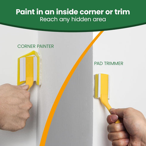 9 Inch Set, 7 Painter,360 Trimmer VOOMEY Paint Edger Tool Kit, Paint Pad PCS Paint Edger with Trim, Touch-Up Pad,Corner