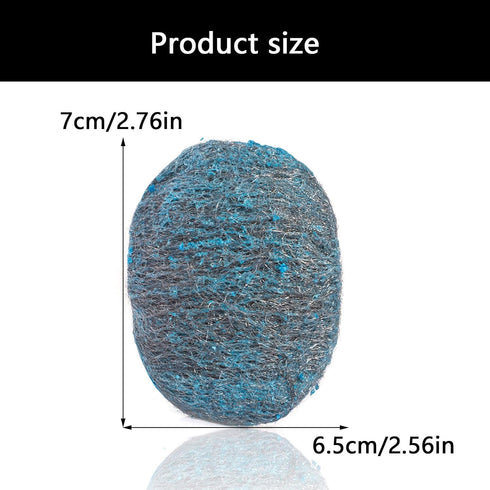 Luyismer Pack 10 of Sturdy Metal Steel Wool for Cookware Outdoor Cooking Items Scented Heavy Duty Steel Wool Scrubber