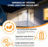 3 Modes,IP65 1 Pack LumiZen Solar Lights Outdoor,Remote Control Solar Motion Sensor Lights with Waterproof Flood