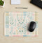 Generic Spring Plaid Floral Desk Mat Multifunctional Makeup Table Pad, Waterproof Vanity Cover