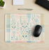 Generic Spring Plaid Floral Desk Mat Multifunctional Makeup Table Pad, Waterproof Vanity Cover
